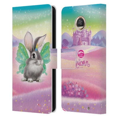 ANIMAL CLUB INTERNATIONAL UNICORN PETS LEATHER BOOK CASE FOR MOTOROLA PHONES - Image 1 of 4