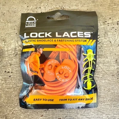 Sistema de fijación de cordones elásticos Lock Laces nuevo naranja Foto 1 de 4