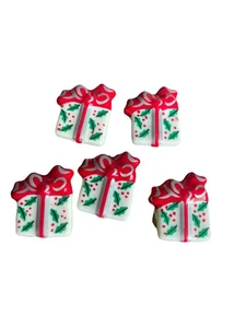 Knopfhüllen Konvolut Weihnachtsgeschenk Geschenk rot grün weiß 5 Stück - Bild 1 von 11