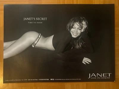 Janet Jackson / Live in Hawaii 2002 Japan Original Promo Mini Poster B3 14x20in - Image 1 of 4