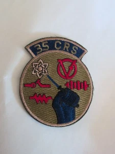 U.S Air Force Vietnam Cold War Era 35 CRS Embroidered Patch Collectible  - Picture 1 of 2