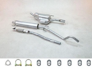 Auspuff SET NEU für Opel Astra H TwinTop 1.8 Abgasrohr Mitteltopf Endtopf Anbaut - Bild 1 von 2
