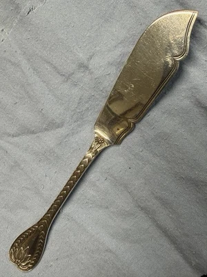 CUCHILLO MANTEQUILLA PLATA ESTERLINA VICTORIANO RARO PATRÓN “Palma” · Londres 1890 68g Foto 1 de 4