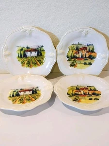 Lenox Butlers Pantry Gourmet 10" Dinner Plates Tuscan Sun Embossed Rims Set 4 - Picture 1 of 11