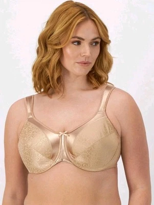 Bali Minimizer Bra-Women's-Satin Tracings Underwire Satin Non Padded Full DF3562 - Image 1 of 4
