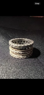 Silver DENO 925 Sterling Silver Gold Zircon Ring - Image 1 of 4