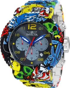 Invicta Pro Diver TOURING 48mm Chronograph Silver Tone Bracelet Steel Watch - Picture 1 of 1