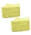 Yellow Microfibre Cloth / Towel (Pack of 20) Cleaning Cloths