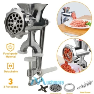 Heavy Duty Manual Meat Grinder Mincer Stuffer Sausage Pasta Filler Maker Machine - Picture 1 of 18