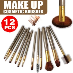12pcs Makeup Cosmetic Brushes Set Powder Foundation Eyeshadow Lip Brush Tool - Picture 1 of 12