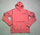 Cowgirl Tuff Co Full Zip Hoodie Womens Xl Extra Large Peach