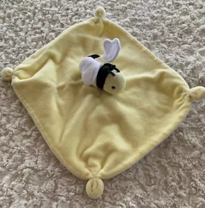 Manta de seguridad Burts Bees bebé amarillo negro blanco arrugado abeja amorosa - Imagen 1 de 8