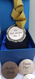 Muttertag Geschenk Geburtstag Liebe Medaille Gravur mit Geschenkbox - Bild 1 von 2