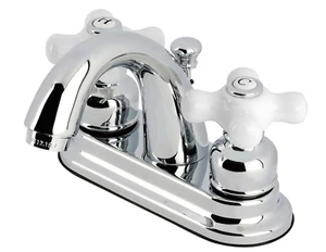 Kingston Brass KB5611PX 4" mittige Toilettenarmatur Chrom - Bild 1 von 9