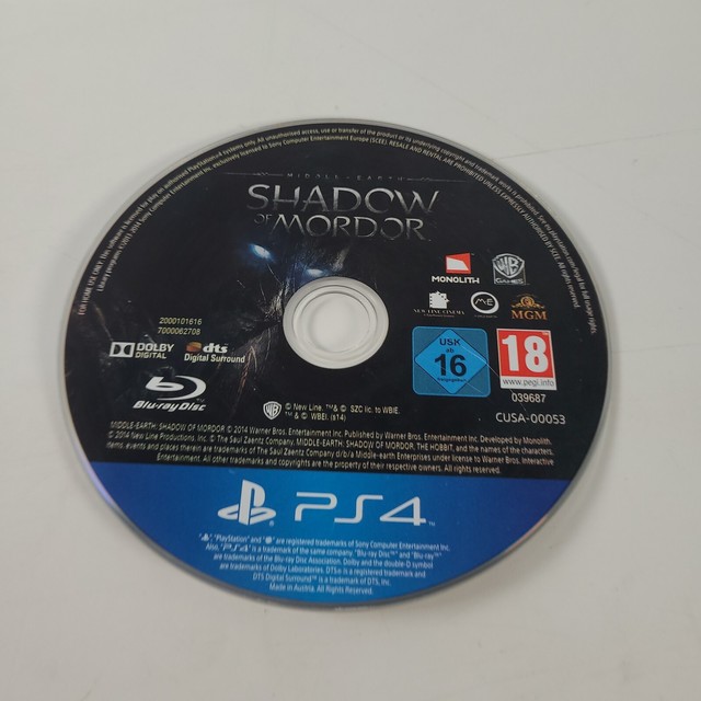 Middle-Earth : Shadow of Mordor Steelbook (Eng) (R3) (Sony PlayStation 3  PS3)