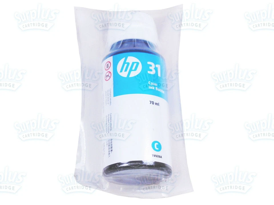 Genuine HP 31 Cyan Standard Yield Ink Bottle 70ml Smart 551 555 570 455 457 - Image 1 of 1