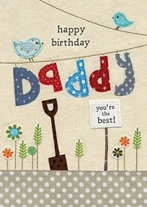 Happy Birthday Daddy Card by Blue Eyed Sun - Picture 1 of 1