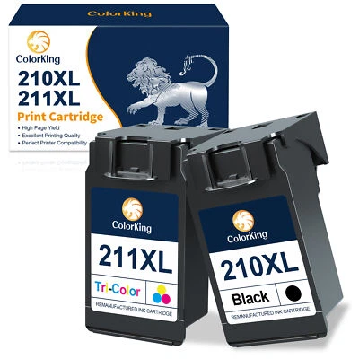 Lote Cartucho de tinta PG-210XL CL-211XL para Canon 210 211 PIXMA MP280 480 490 495 Foto 1 de 4
