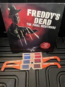 1992 Freddy's Dead The Final Nightmare 3D w/ 4 Glasses, LASERDISC - Picture 1 of 8