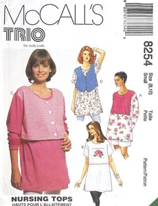 Top de enfermería de maternidad McCall's patrón 8254 talla S SIN CORTAR - Imagen 1 de 2