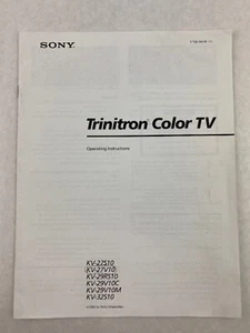 Sony Trinitron Color TV Operating Instructions KV Models 1994 - Picture 1 of 2