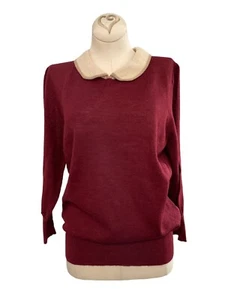 J. Suéter CREW Vintage Cuello Peter Pan Para Mujer Talla M - Imagen 1 de 9