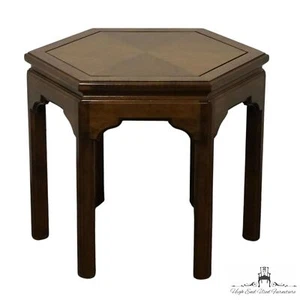 ETHAN ALLEN Classic Manor Solid Maple 27x23" Hexagonal Accent End Table 15-8002 - Picture 1 of 8