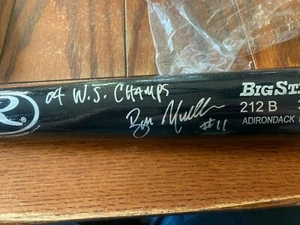 Bate de béisbol Bill Mueller autografiado firmado Serie Mundial 2004 - Imagen 1 de 2