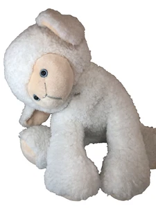 World's Softest Plush White Lamb 16" Stuffed Animal Baby Toy Wobbly Head - Picture 1 of 10