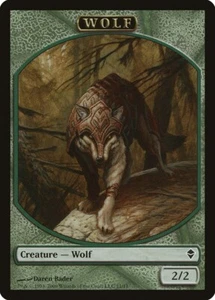 10 Token Cards - WOLF Tokens - Zendikar (ZEN) - Magic MTG FTG - Picture 1 of 1