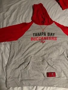 Used Reebok Tampa Bay Buccaneers 2XL Hoodie - Red/Gray - Picture 1 of 8
