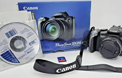 Cámara digital Canon PowerShot SX20 IS 12,1 MP - Tarjeta SD - IOB - Cables incluidos Foto 1 de 4