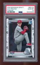 2020 Bowman Draft #BD125 Levi Prater Chrome (PSA 10) RC Rookie
