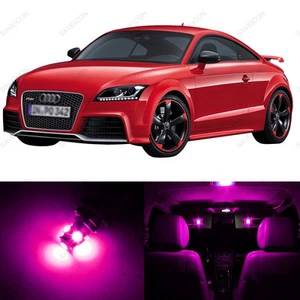 Paquete de 8 luces interiores LED rosas para Audi TT TTS 8J 2007-2015 + HERRAMIENTA DE PALANCA - Imagen 1 de 6