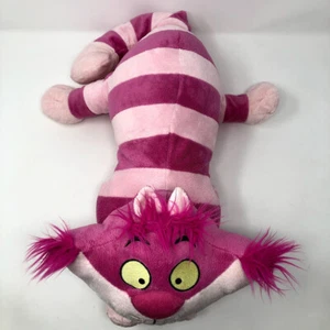 Disney Parks Cheshire Cat Plush Pink Striped Cat 22" Alice in Wonderland - Picture 1 of 7