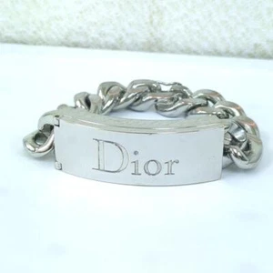 Christian Dior Bracelet Lip Gloss Duo Street Charm 002 Silver Tone Length 19cm - Picture 1 of 15