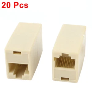 20 PCS RJ45 LAN Ethernet Inline Coupler Adapter 8 Pin for Cat5/Cat5e Network - Afbeelding 1 van 6