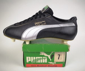 Puma Fussballschuhe Bonhof Racing Gr EUR 41 1/3 / UK 7.5 vintage 80er Yugoslavia