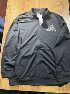 Adidas Tricot Track Jacket Camo Logo Black NWT - Picture 1 of 6