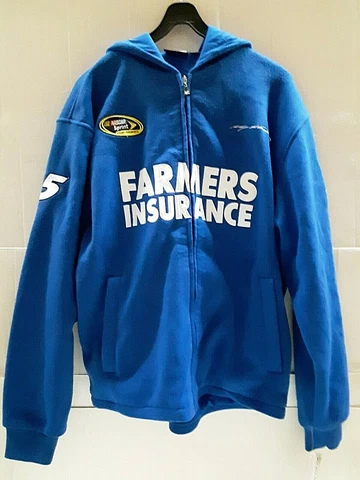 Kasey Kahne # 5 Nascar Farmers Insurance Full Zip  Hoodie, XL        C Cover