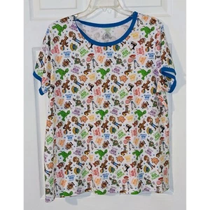 T-shirt Disney Parks Toy Story stampa all over bordo blu Toy Story Land 1X - Foto 1 di 7