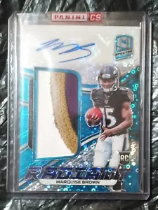2019 Spectra Marquise Brown Rookie Auto Patch /99 - Picture 1 of 2