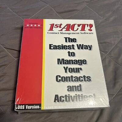 1st Act Contact Management Software Dos Version 1991  Brand New - Image 1 of 4