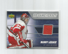 MANNY LEGACE (St. Louis) 2006-07 UPPER DECK UD GAME JERSEY INSERT CARD #J-ML