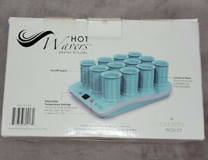 Calista Hot Wavers Heated Hair Rollers, Hair Curler, With 12 Butterfly Clips. 