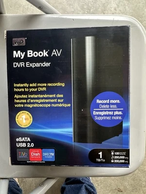 WD My Book AV DVR Expander 1TB, USB 2.0 & eSATA Hard Drive to Add Storage 2 Tivo - Image 1 of 4