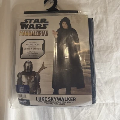 Star Wars The Mandalorian Luke Skywalker Bata con Capucha Capa Hombre Disfraz Adulto Nuevo Foto 1 de 4