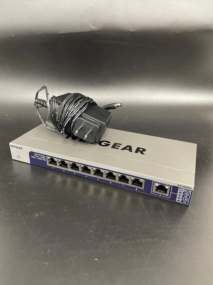 NETGEAR 8-Port 1G/10G Multi-Gigabit Ethernet Unmanaged Switch (GS108MX) - Image 1 of 4
