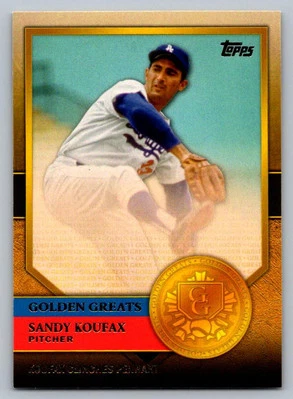 2012 Topps #GG-48 Sandy Koufax Golden Greats - Image 1 of 2