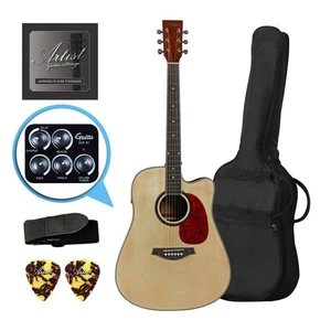 Artist LSPFX Natural Acoustic-Electric Guitar w/ Inbuilt FX & Speaker - Picture 1 of 7